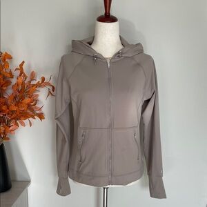 Women's Calvin Klein Performance Taupe Hooded Jacket